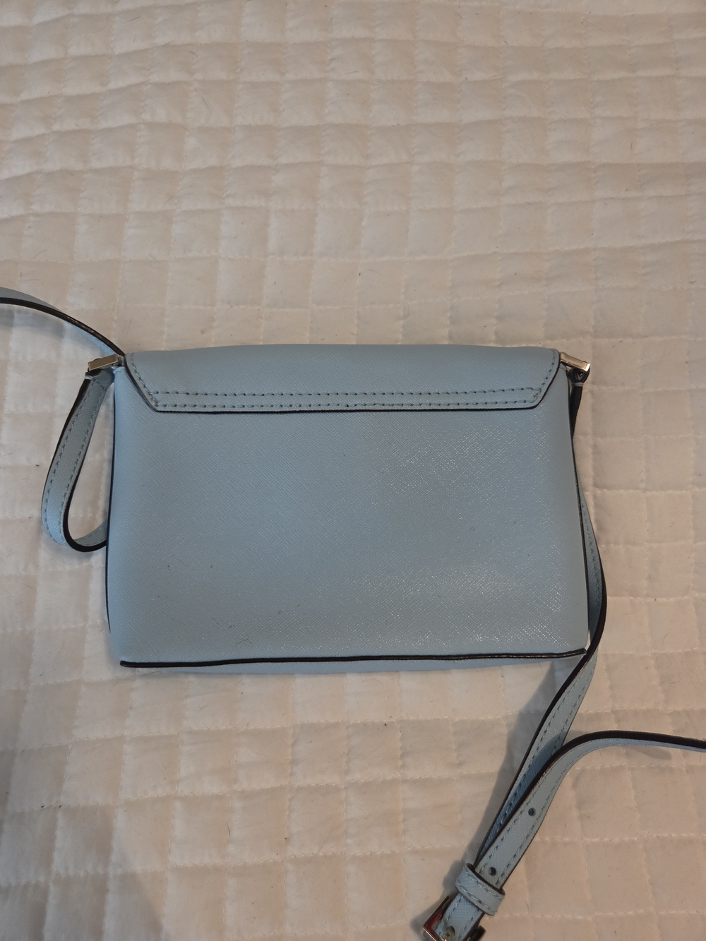 kate spade Light Blue Crossbody Bag with Silver Star Emblem - Picture 6 of 6